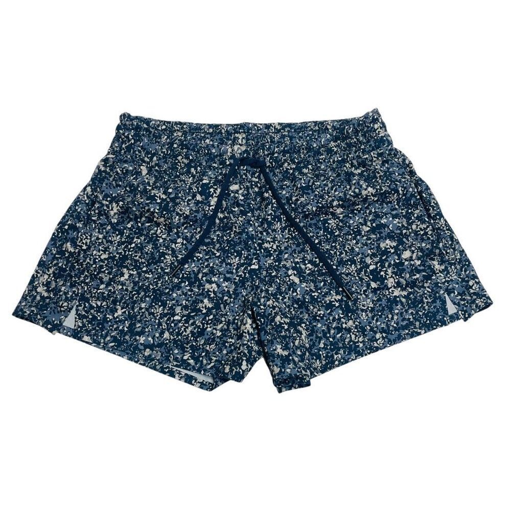 Athleta Printed Baha Short Woodblock Texture Navy Size 6